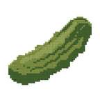 DIY Needlepoint Pickle Pattern | Digital Chart for Painting Your Own Canvas | Easy Needlepoint PDF | Instant Download | 18 Mesh