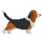 DIY Needlepoint Basset Hound Pattern | Digital Chart for Painting Your Own Canvas | Easy Needlepoint PDF | Instant Download | 18 Mesh