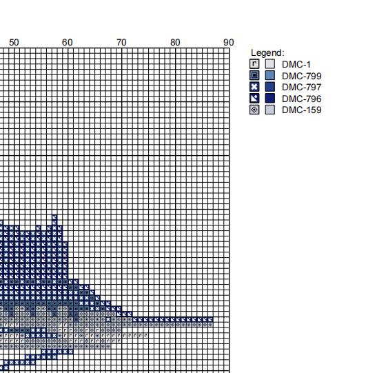 DIY Needlepoint Sailfish Pattern | Digital Chart for Painting Your Own Canvas| Easy Needlepoint PDF | Instant Download | 18 Mesh