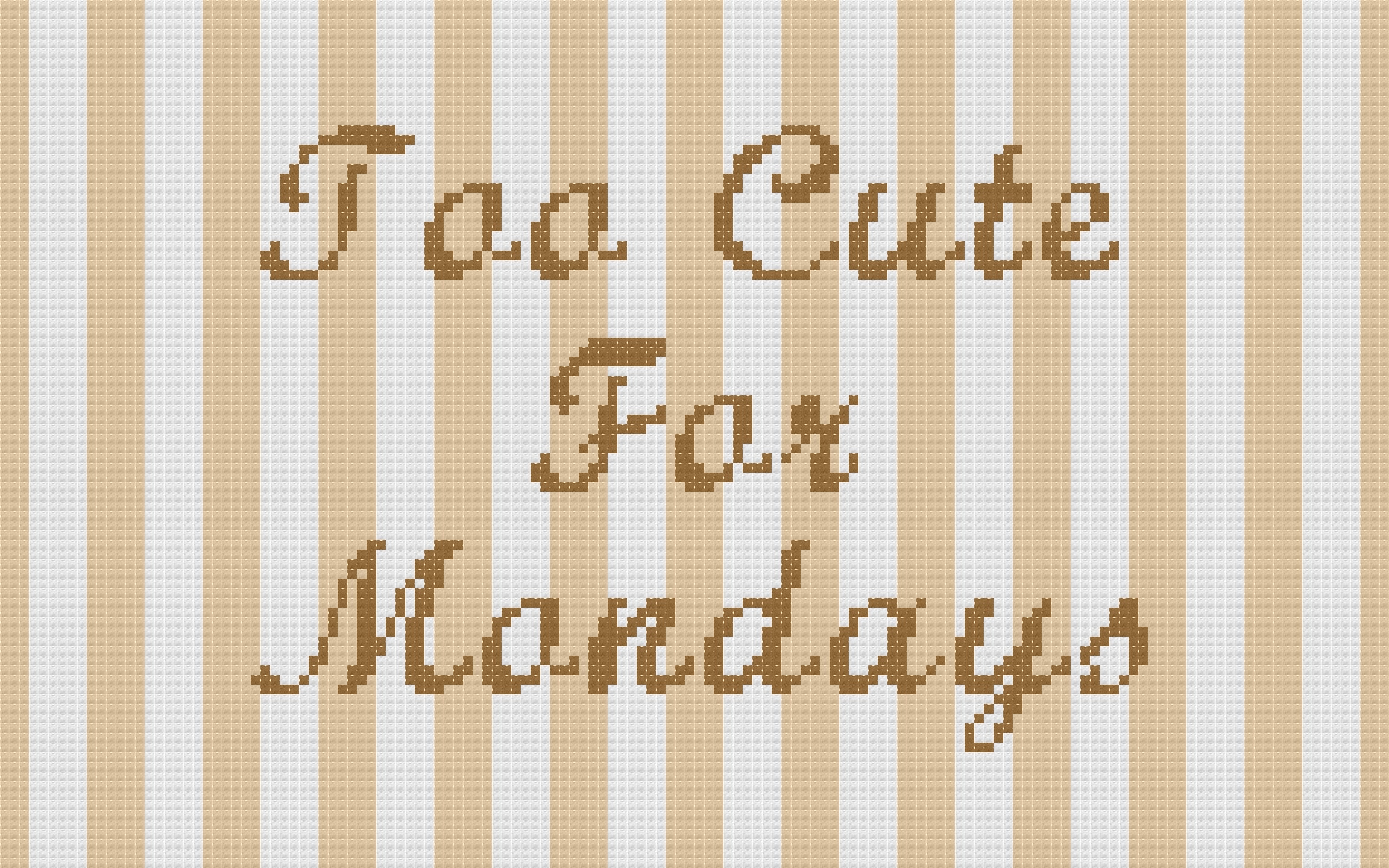 DIY Needlepoint Too Cute For Mondays | Digital Chart for Painting Your Own Canvas | Easy Needlepoint PDF | Instant Download | 18 Mesh