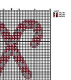 DIY Needlepoint Candy Canes Pattern | Digital Chart for Painting Your Own Canvas | Easy Needlepoint PDF | Instant Download | 18 Mesh