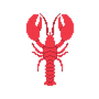 DIY Needlepoint Lobster Pattern | Digital Chart for Painting Your Own Canvas | Easy Needlepoint PDF | Instant Download | 18 Mesh