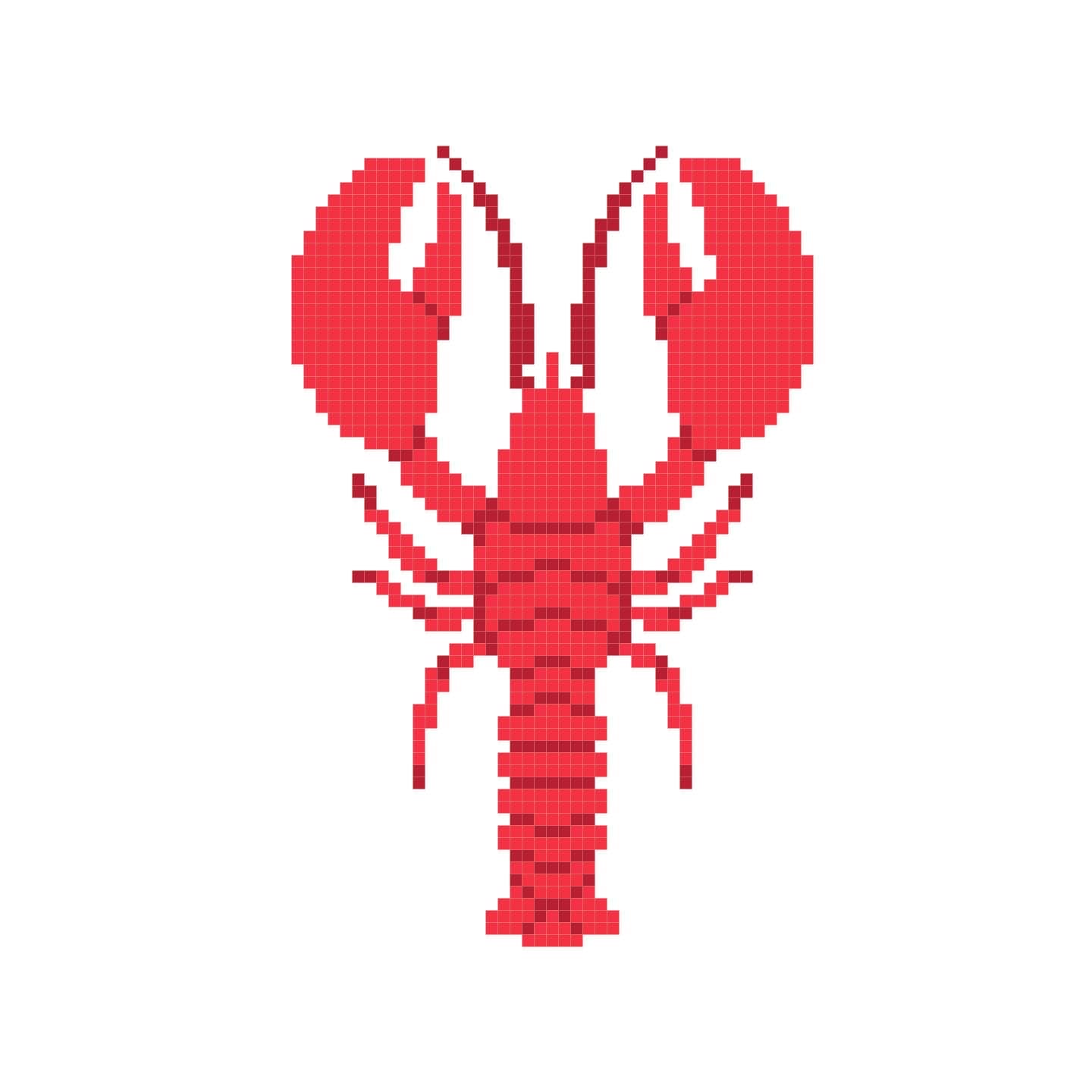 DIY Needlepoint Lobster Pattern | Digital Chart for Painting Your Own Canvas | Easy Needlepoint PDF | Instant Download | 18 Mesh