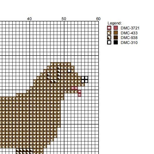 DIY Needlepoint Chocolate Lab Dog Pattern | Digital Chart for Painting Your Own Canvas | Easy Needlepoint PDF | Instant Download | 18 Mesh