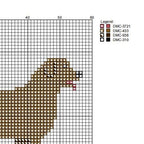 DIY Needlepoint Chocolate Lab Dog Pattern | Digital Chart for Painting Your Own Canvas | Easy Needlepoint PDF | Instant Download | 18 Mesh