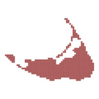 DIY Needlepoint Nantucket Red Color Outline | Digital Chart for Painting Your Own Canvas | Easy Needlepoint PDF | Instant Download | 18 Mesh