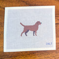 Chocolate Lab Needlepoint Canvas