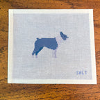 Boston Terrier (Black and White) Needlepoint Canvas