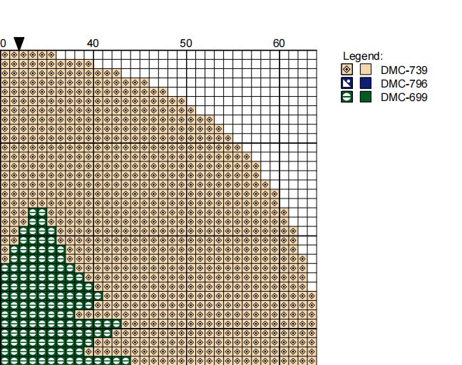 DIY Needlepoint Old Maine Flag Ornament | Digital Chart for Painting Your Own Canvas | Easy Needlepoint PDF | Instant Download | 18 Mesh