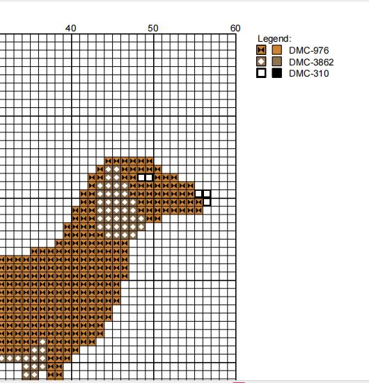 DIY Needlepoint Dachshund Dog (Brown) Pattern| Digital Chart for Painting Your Own Canvas| Easy Needlepoint PDF | Instant Download | 18 Mesh