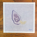 An Oyster on the Half Shell Needlepoint Canvas