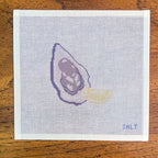 An Oyster on the Half Shell Needlepoint Canvas