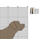 DIY Needlepoint Doodle Dog (Brown) Pattern |Digital Chart for Painting Your Own Canvas| Easy Needlepoint PDF | Instant Download | 18 Mesh