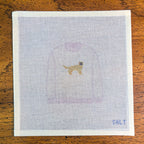 Golden Retriever Sweater (Cream) Needlepoint Canvas