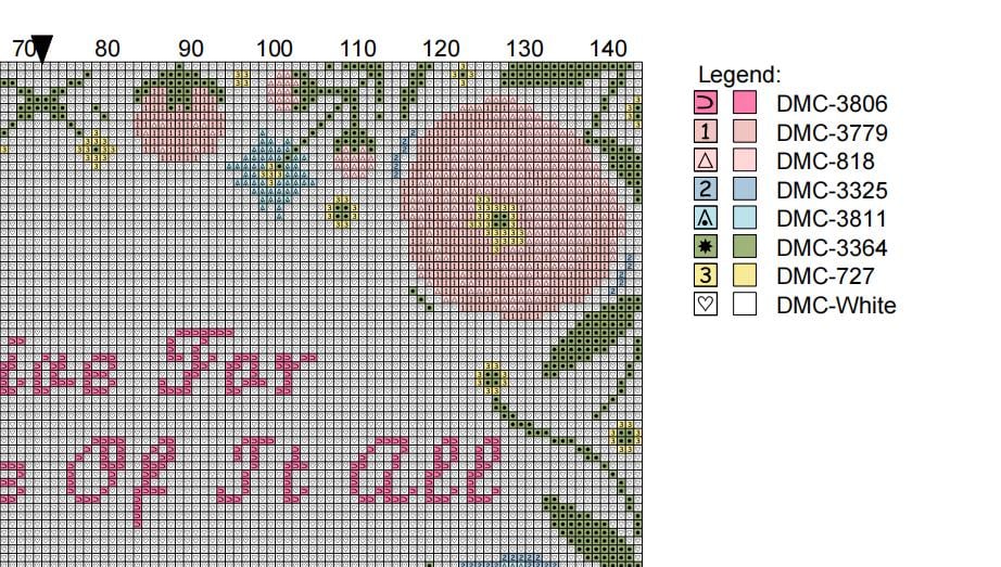 Needlepoint Chart "To Live For The Hope Of It All" | Floral Design (Digital Download)