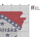 DIY Needlepoint Arkansas Outline Pattern | Digital Chart for Painting Your Own Canvas | Easy Needlepoint PDF | Instant Download | 18 Mesh