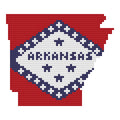 DIY Needlepoint Arkansas Outline Pattern | Digital Chart for Painting Your Own Canvas | Easy Needlepoint PDF | Instant Download | 18 Mesh