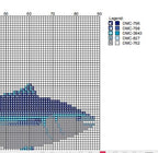 DIY Needlepoint Tuna Fish Pattern | Digital Chart for Painting Your Own Canvas| Easy Needlepoint PDF | Instant Download | 18 Mesh