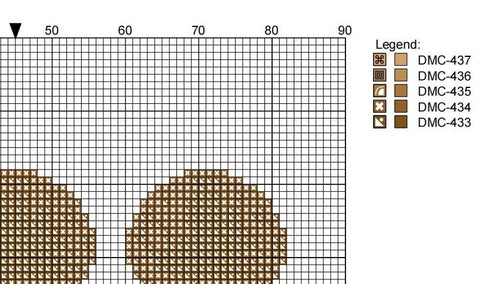 DIY Needlepoint 3 Cones Chocolate | Digital Chart for Painting Your Own Canvas | Easy Needlepoint PDF | Instant Download | 18 Mesh