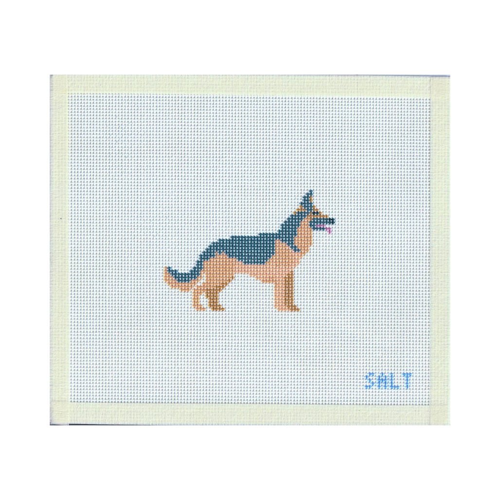 German Shepherd Needlepoint Canvas