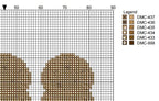 DIY Needlepoint 3 Cones Choco Chip | Digital Chart for Painting Your Own Canvas | Easy Needlepoint PDF | Instant Download | 18 Mesh