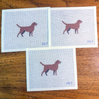 Chocolate Lab Needlepoint Canvas