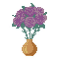 DIY Needlepoint Violet Bouquet Pattern | Digital Chart for Painting Your Own Canvas | Easy Needlepoint PDF | Instant Download | 18 Mesh