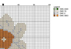 DIY Needlepoint Narcissus Flower Pattern | Digital Chart for Painting Your Own Canvas | Easy Needlepoint PDF | Instant Download | 18 Mesh