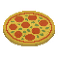 DIY Needlepoint Whole Pizza Pattern | Digital Chart for Painting Your Own Canvas | Easy Needlepoint PDF | Instant Download | 18 Mesh