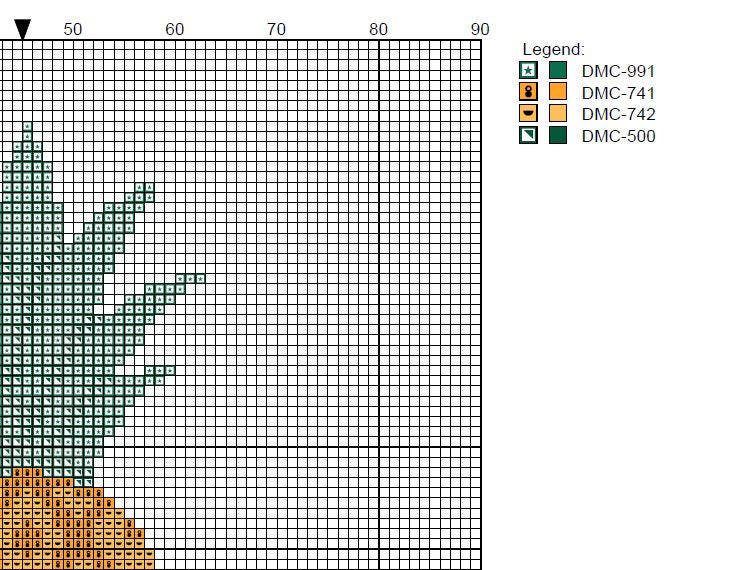 DIY Needlepoint Pineapple Pattern | Digital Chart for Painting Your Own Canvas | Easy Needlepoint PDF | Instant Download | 18 Mesh