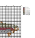 DIY Needlepoint Rainbow Trout | Digital Chart for Painting Your Own Canvas| Easy Needlepoint PDF | Instant Download | 18 Mesh