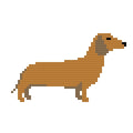 DIY Needlepoint Dachshund Dog (Brown) Pattern| Digital Chart for Painting Your Own Canvas| Easy Needlepoint PDF | Instant Download | 18 Mesh