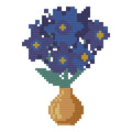 DIY Needlepoint Larkspur Bouquet Pattern | Digital Chart for Painting Your Own Canvas | Easy Needlepoint PDF | Instant Download | 18 Mesh