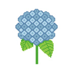 DIY Needlepoint Hydrangea Flower Pattern | Digital Chart for Painting Your Own Canvas | Easy Needlepoint PDF | Instant Download | 18 Mesh