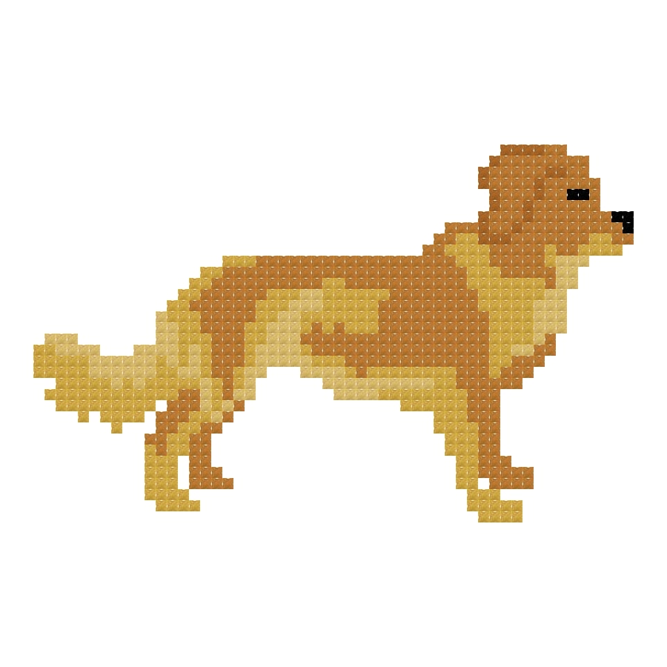 Nova Scotia Duck Tolling Retriever Needlepoint Chart | DIY Canvas (Digital Download)