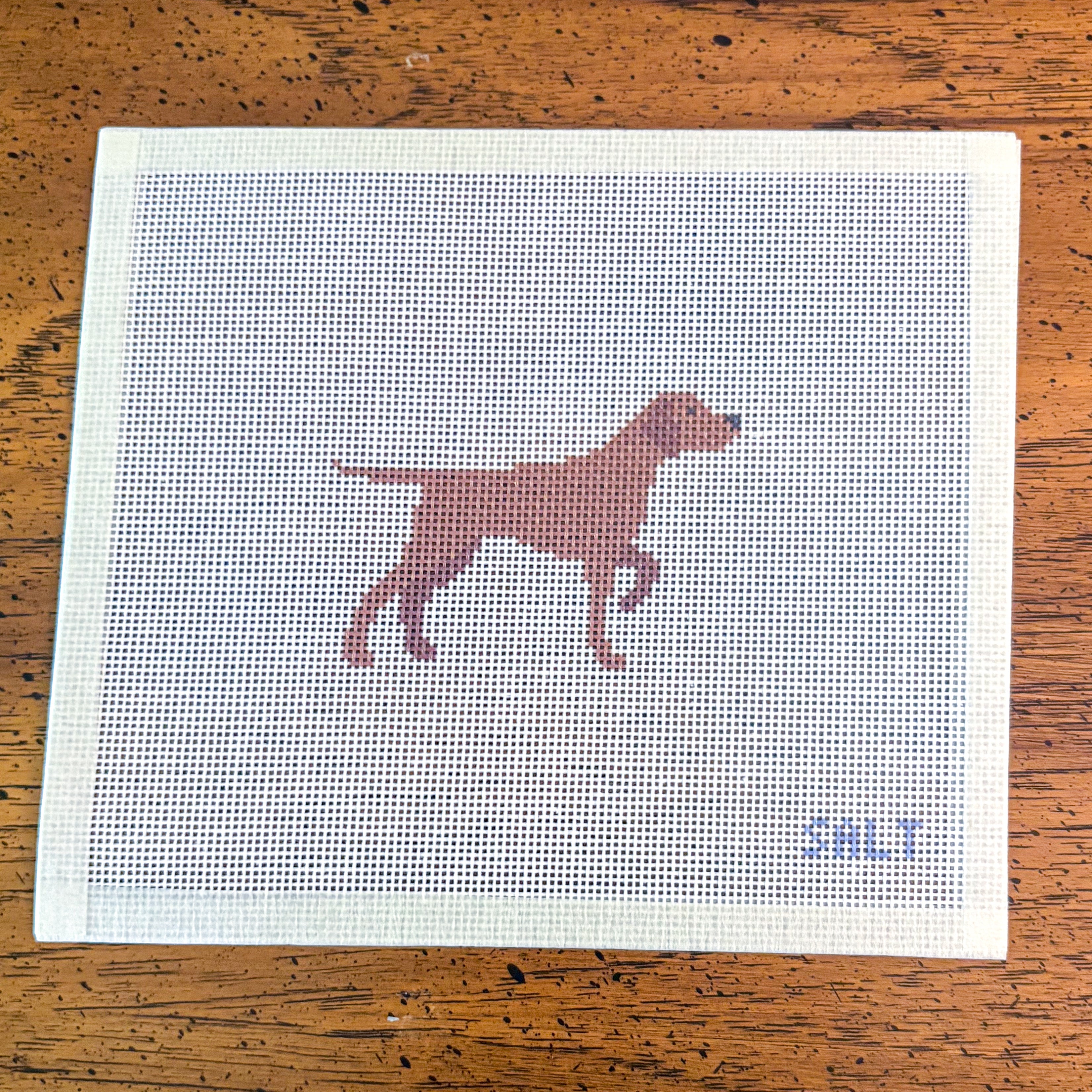 Pointer Needlepoint Canvas