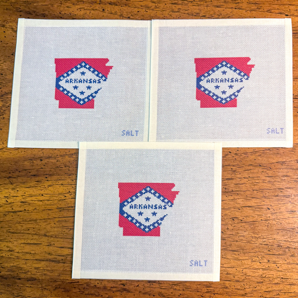 Arkansas Outline Needlepoint Canvas