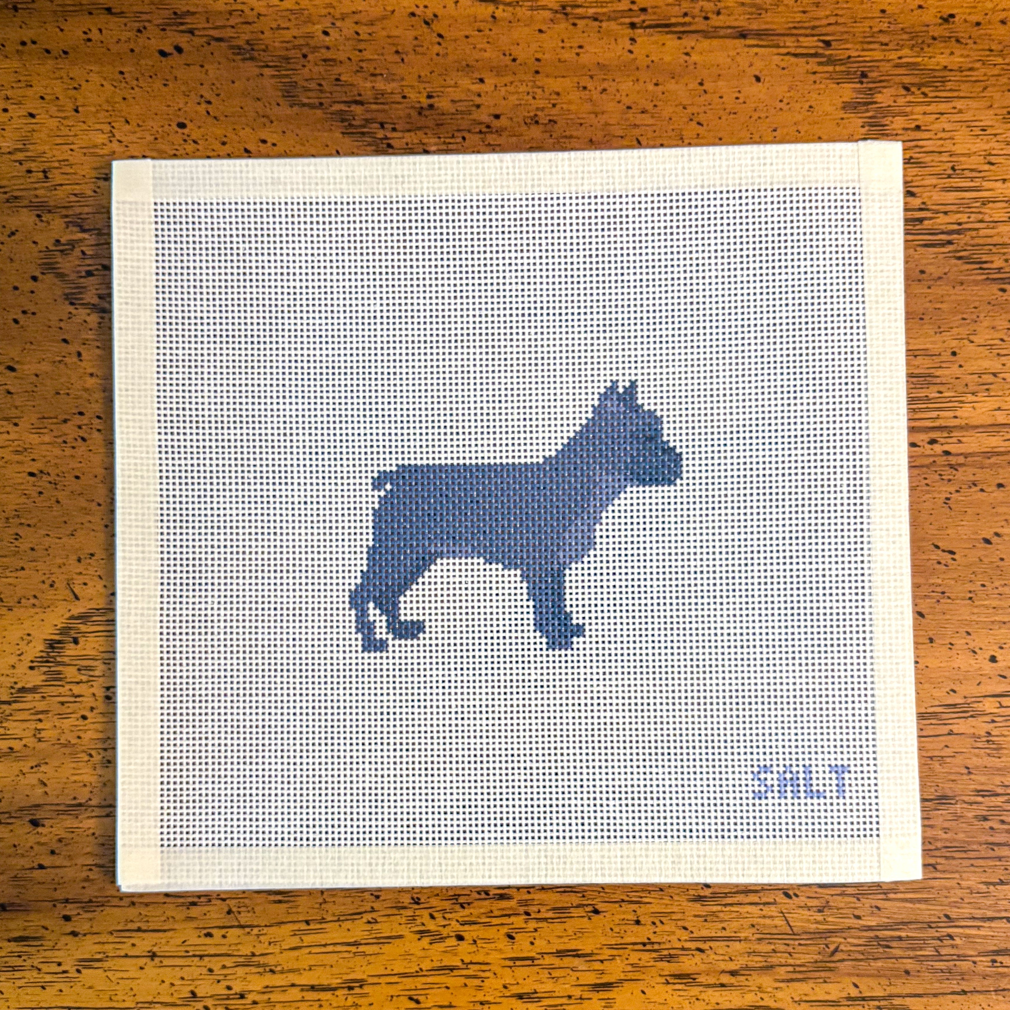 French Bulldog (Black) Needlepoint Canvas