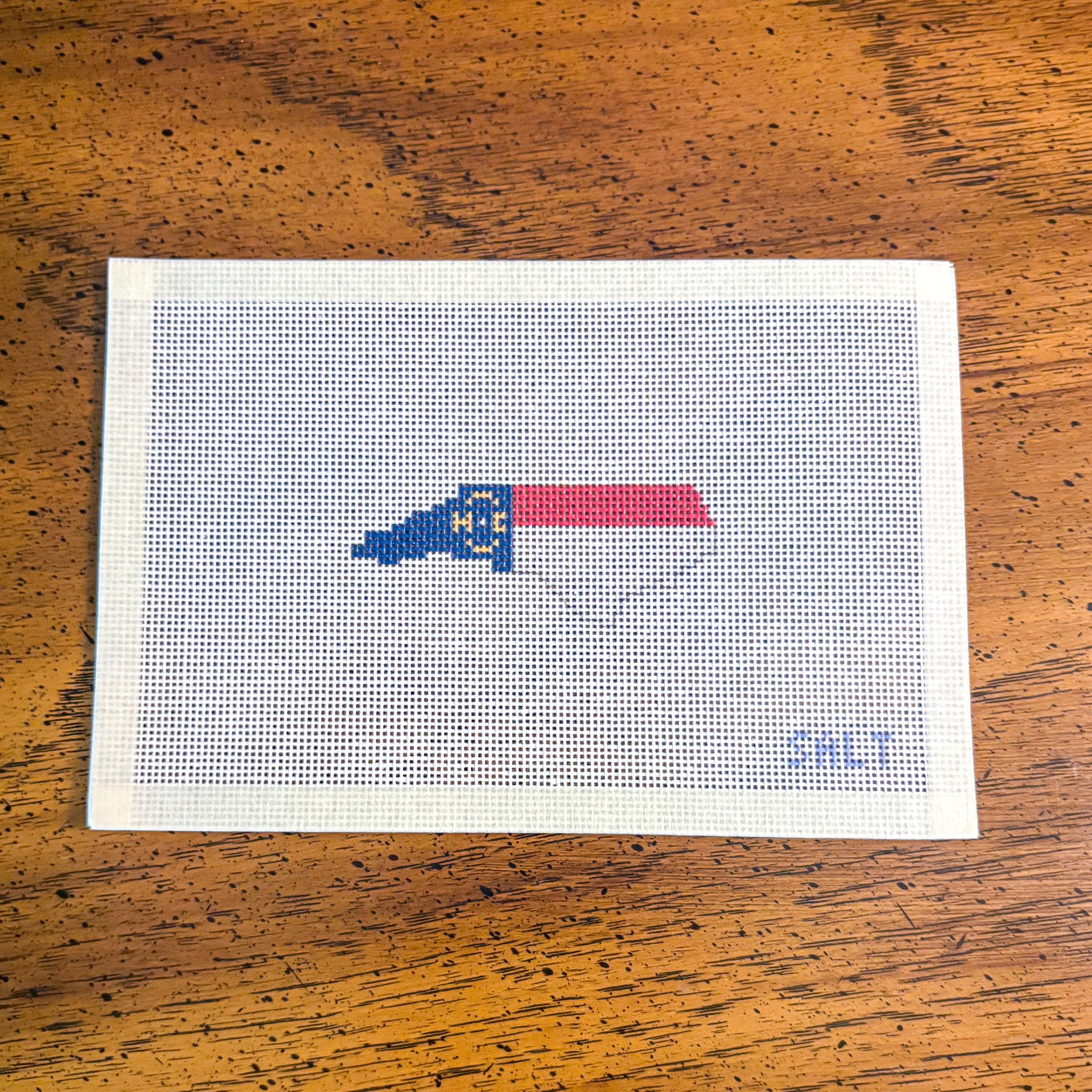 North Carolina Outline Needlepoint Canvas (mini)