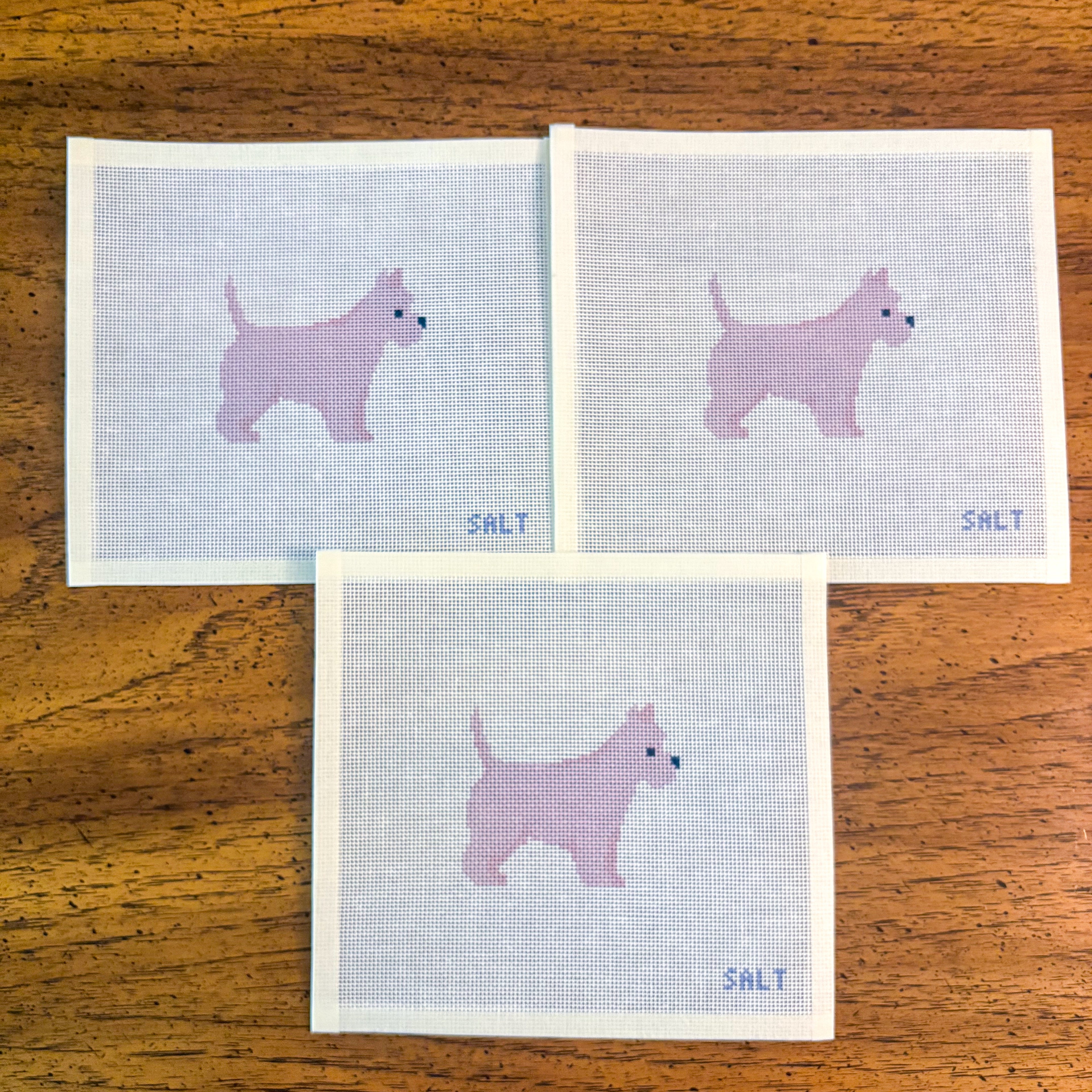 Westie Needlepoint Canvas