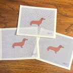 Dachshund Dog (brown) Needlepoint Canvas