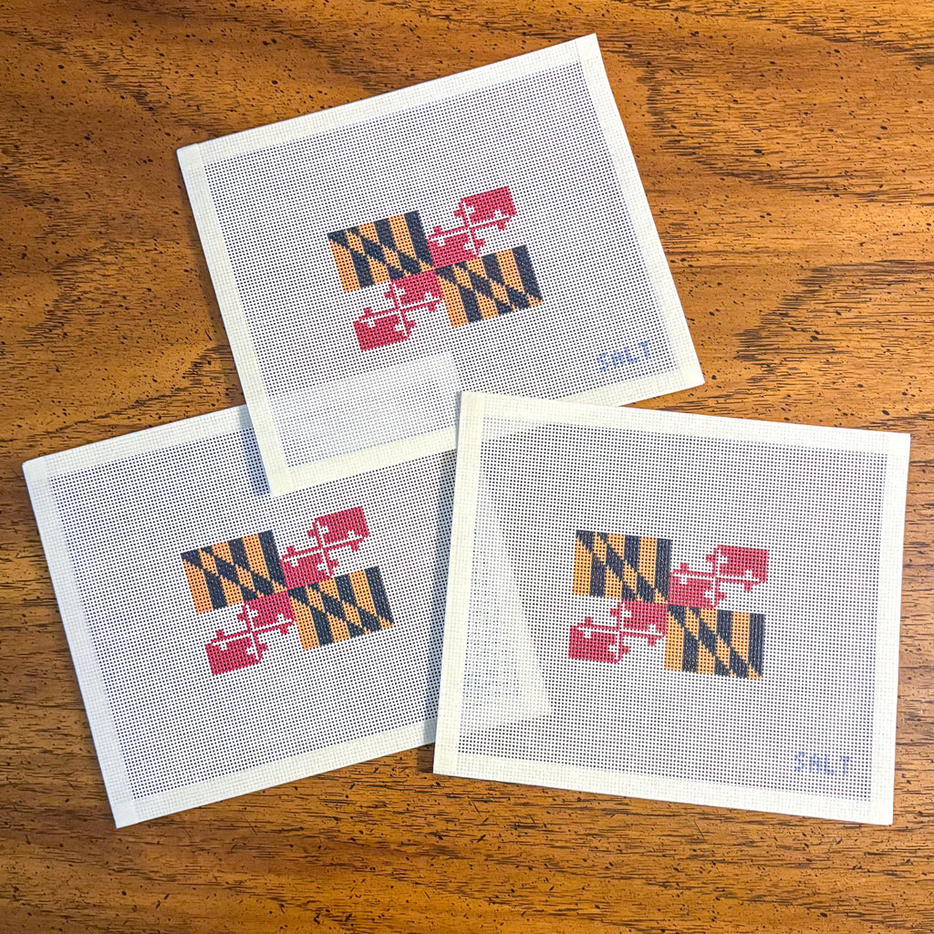 Maryland Flag Needlepoint Canvas