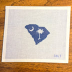 South Carolina State Outline Needlepoint Canvas