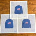 USA Sweater (Navy) Needlepoint Canvas