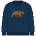 DIY Needlepoint Bear Sweater (Navy) Pattern | Digital Chart for Painting Your Own Canvas | Easy Needlepoint PDF | Instant Download | 18 Mesh