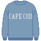 DIY Needlepoint Cape Cod Sweatshirt (Blue) Pattern | Digital Chart for Painting Your Own Canvas | Easy Needlepoint PDF | Instant Download | 18 Mesh