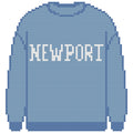 DIY Needlepoint Newport Sweatshirt (Blue) Pattern | Digital Chart for Painting Your Own Canvas | Easy Needlepoint PDF | Instant Download | 18 Mesh