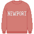 DIY Needlepoint Newport Sweatshirt (Red) Pattern | Digital Chart for Painting Your Own Canvas | Easy Needlepoint PDF | Instant Download | 18 Mesh