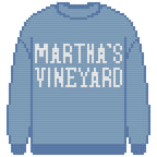 DIY Needlepoint Martha's Vineyard Sweatshirt (Blue) Pattern | Digital Chart for Painting Your Own Canvas | Easy Needlepoint PDF | Instant Download | 18 Mesh