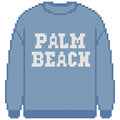 DIY Needlepoint Palm Beach Sweatshirt (Blue) Pattern | Digital Chart for Painting Your Own Canvas | Easy Needlepoint PDF | Instant Download | 18 Mesh